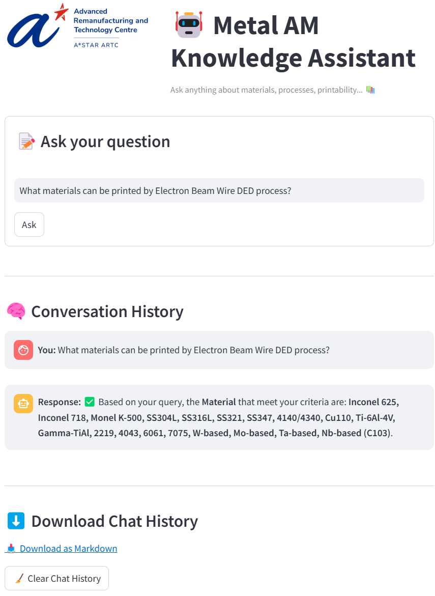 Conversational AI interface